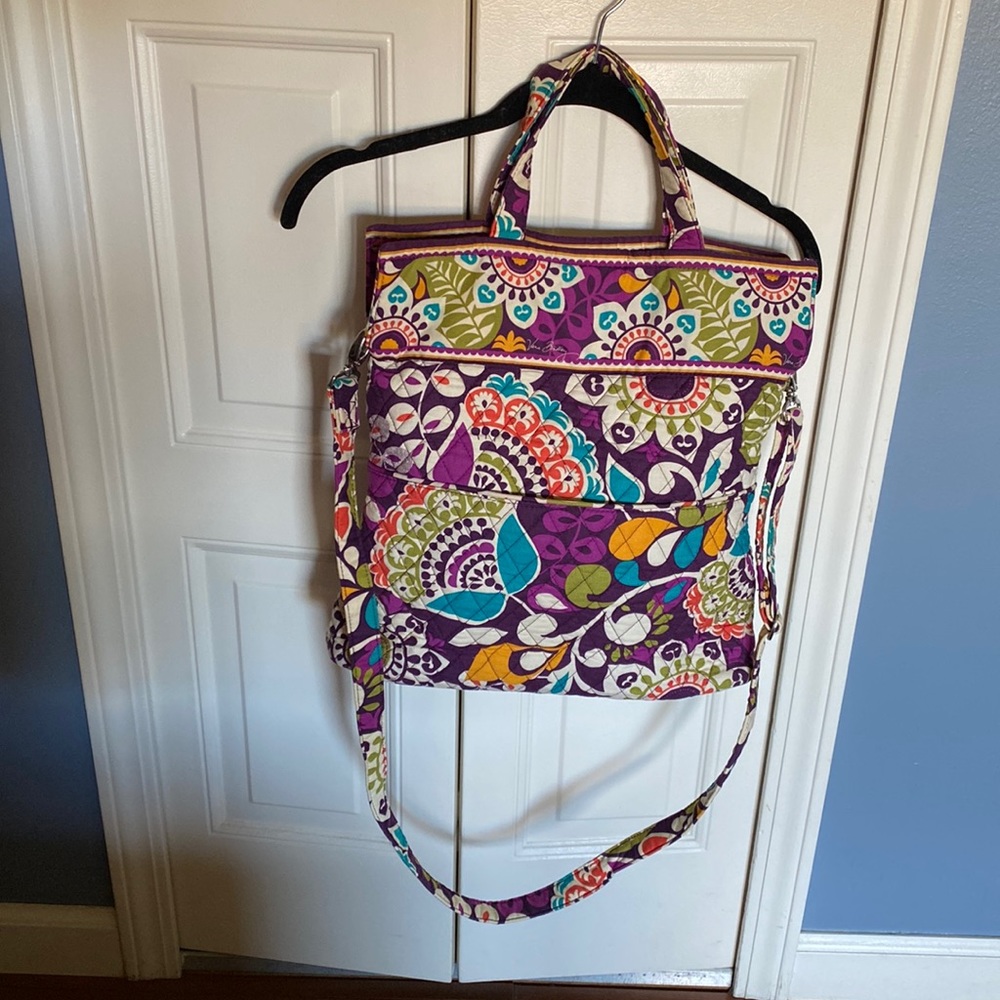 Vera Bradley adjustable strap crossbody small tote